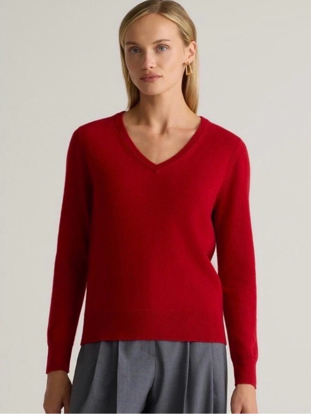 Talbots 100% Cashmere Women's V-Neck Sweater Size Large - Picture 2 of 5